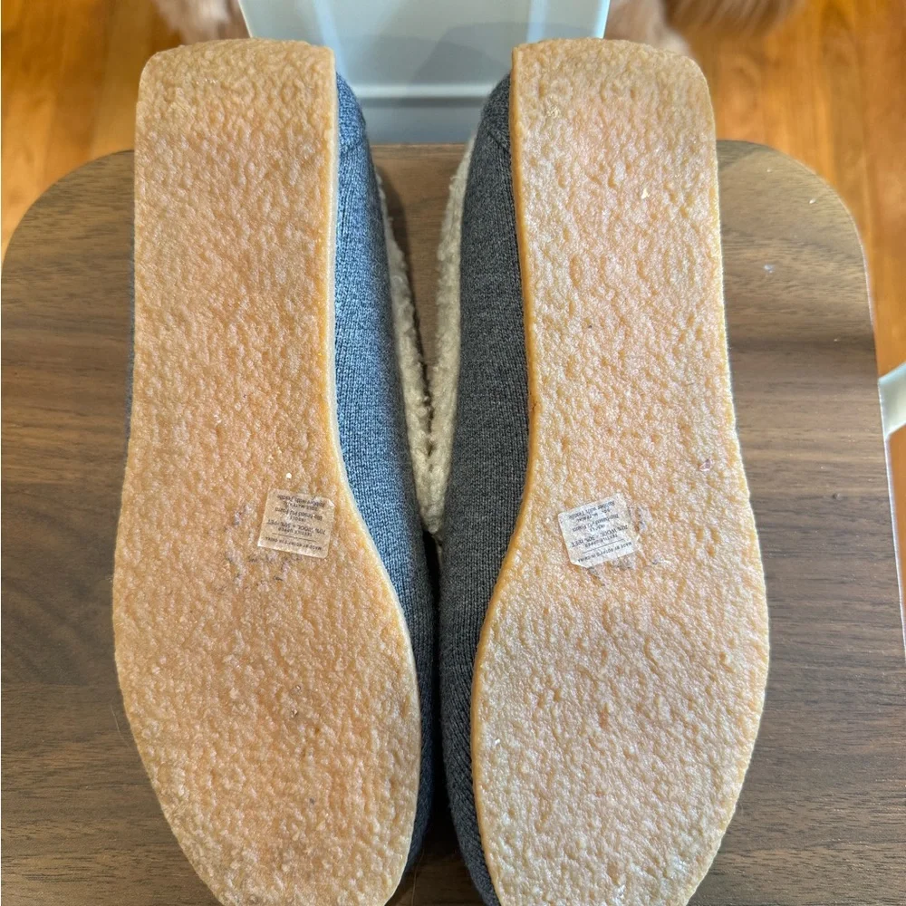 Rothy's Gray Wool Slip-On with Cream Sherpa Insole - Picture 3 of 5